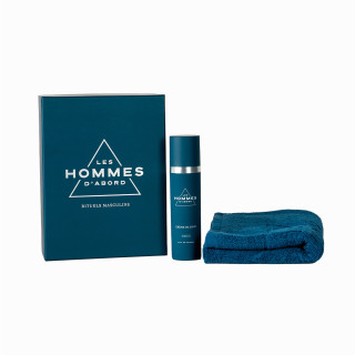 Coffret Soin Visage Homme : Crème de jour naturelle, Serviette - Les Homme d'Abord