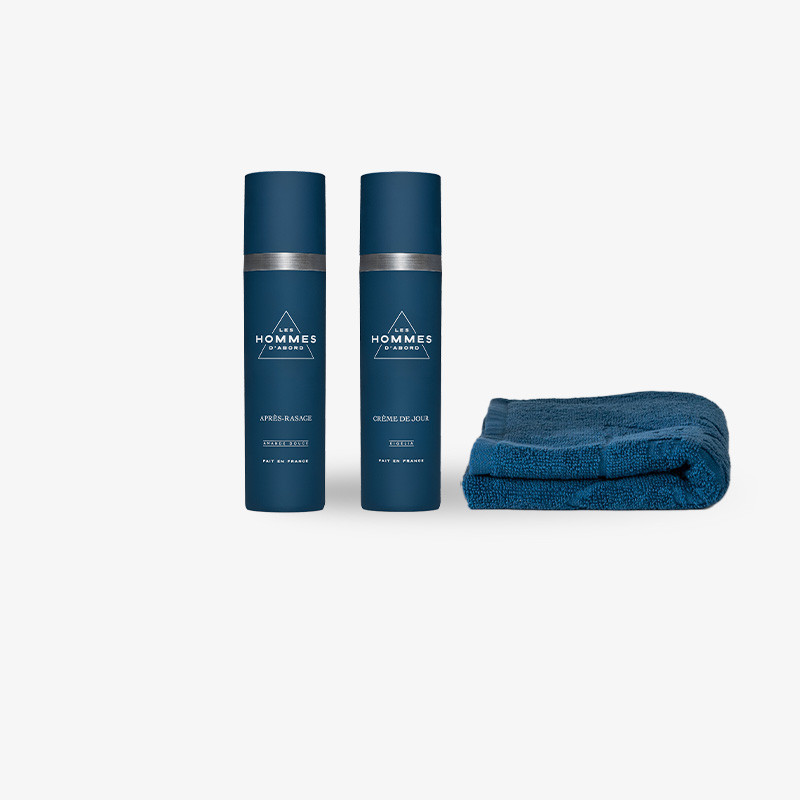 Coffret Soin Visage Homme : Crème de jour naturelle, Après Rasage - Les Homme d'Abord