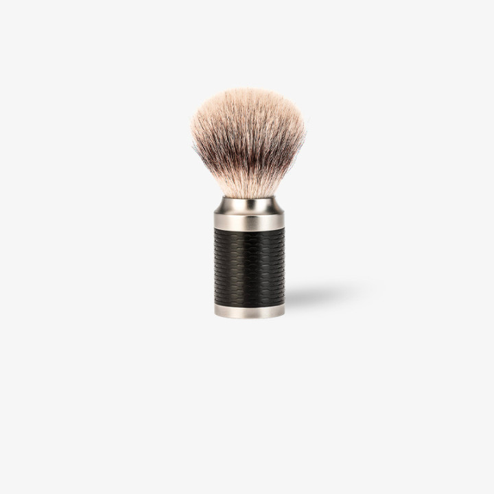 Blaireau mule Inox noir