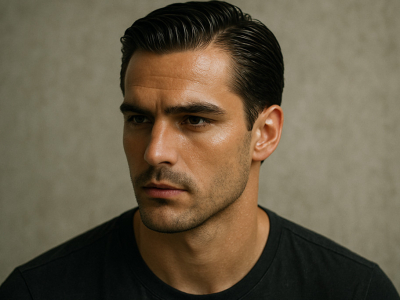 Crème effet mouillé pour cheveux homme